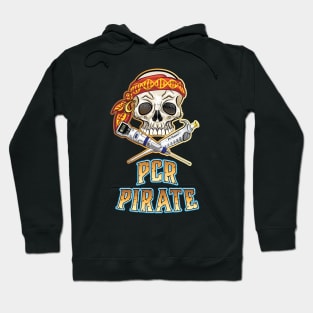 PCR Pirate Funny Design for DNA Biotechnology Lab Scientists Hoodie